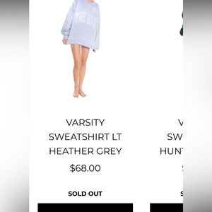 The bar varsity sweatshirt